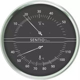 Harvia termometer hygrometer steel black