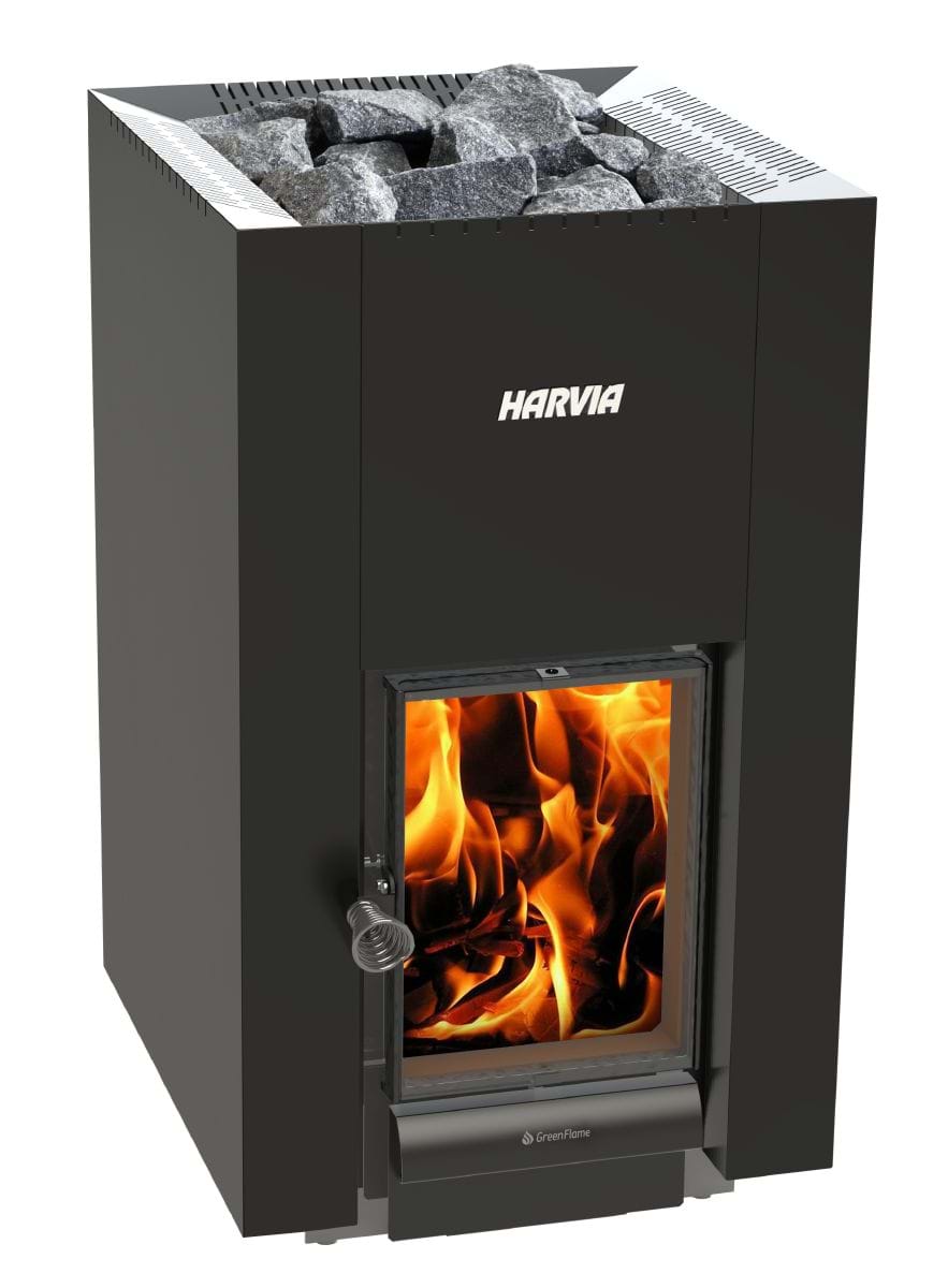 Harvia kaminpaket Linear 22 Greenflame