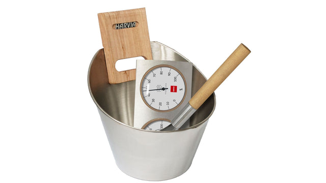 Lyxigt Bastuset Rostfritt Stål, Harvia - Bastutillbehör