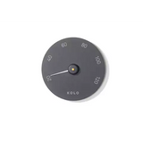 Bastutermometer Svart rund
