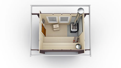 Bastupaket Brändöskär med Bastu Funkis 5 kvm & Harvia 20 Pro