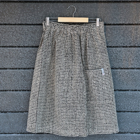 Bastukilt Natur/Svart Herr 70 cm, Frotté - Bastutillbehör