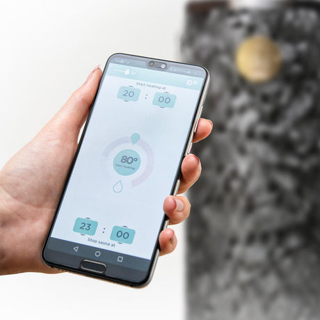 IKI UKU Glass Black styrenhet Wi-Fi upp till 18 kw