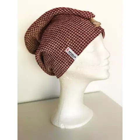 Hårturban vinröd