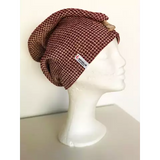 Hårturban vinröd