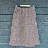 Våfflad Bastukilt Herr Vinröd 70 cm, 100% linne - Bastutillbehör